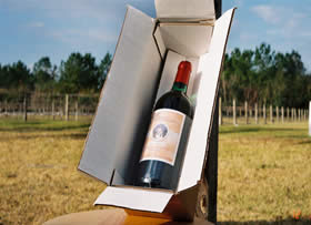 Wine in Shipping Box